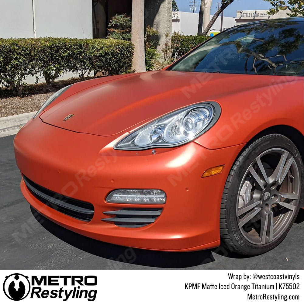 Matte Iced Orange Titanium Wrap