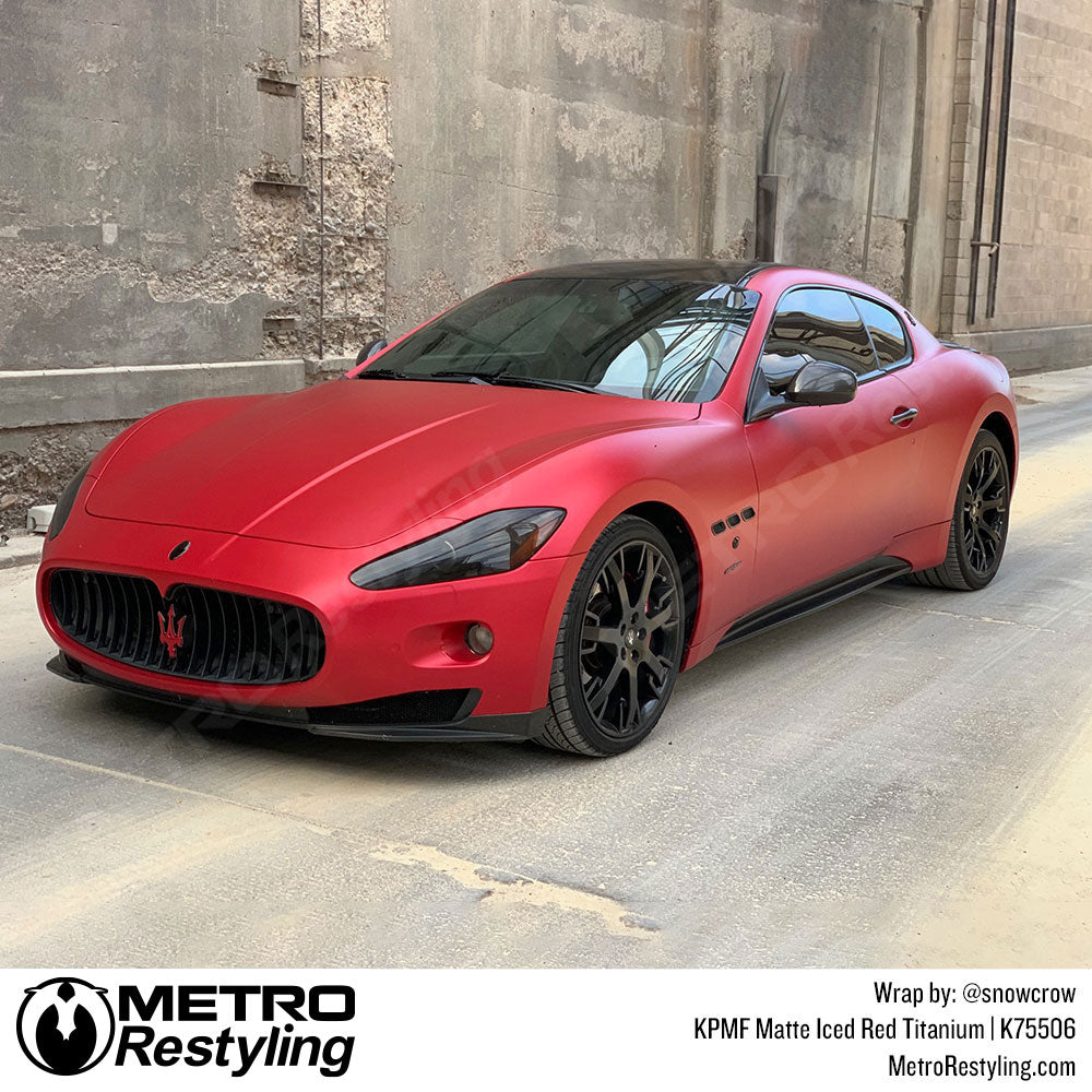 Matte Iced Red Titanium Maserati Vinyl