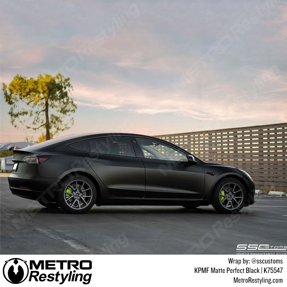 Matte Perfect Black Tesla