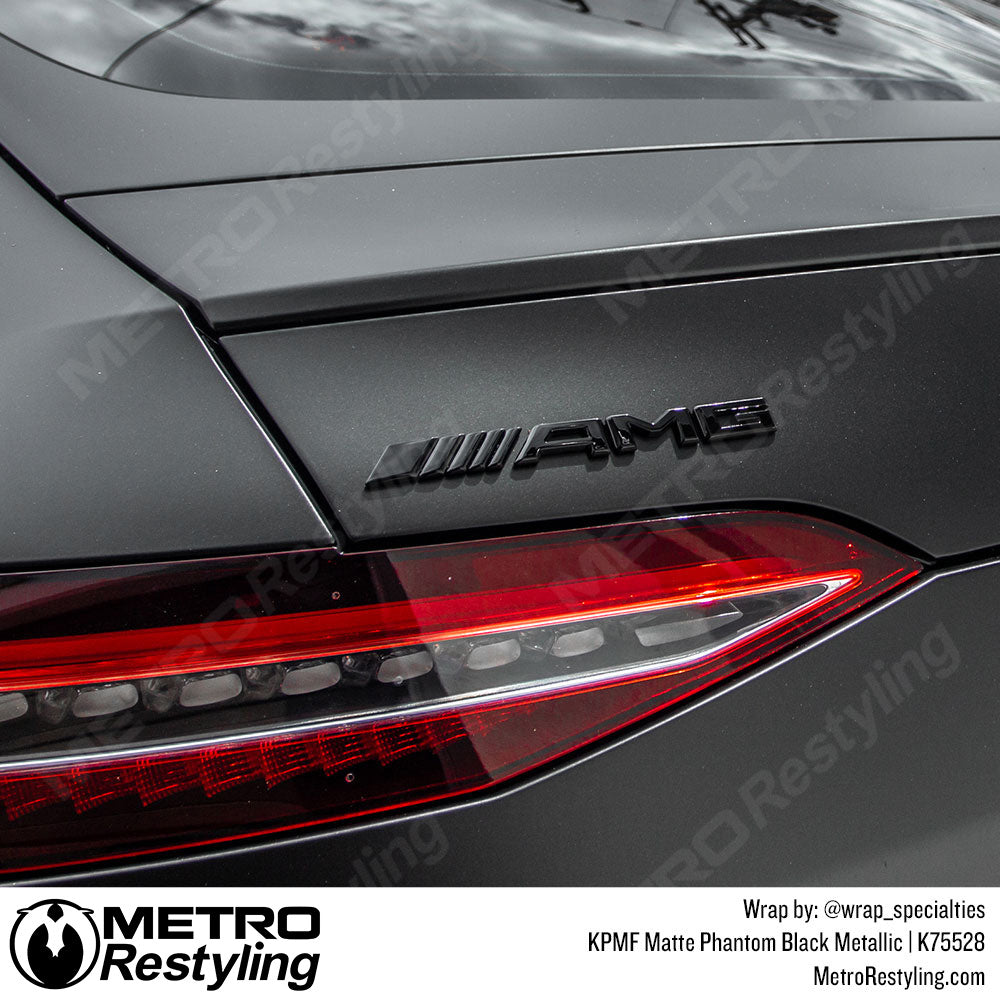 Matte Phantom Black Mercedes Vinyl Wrap