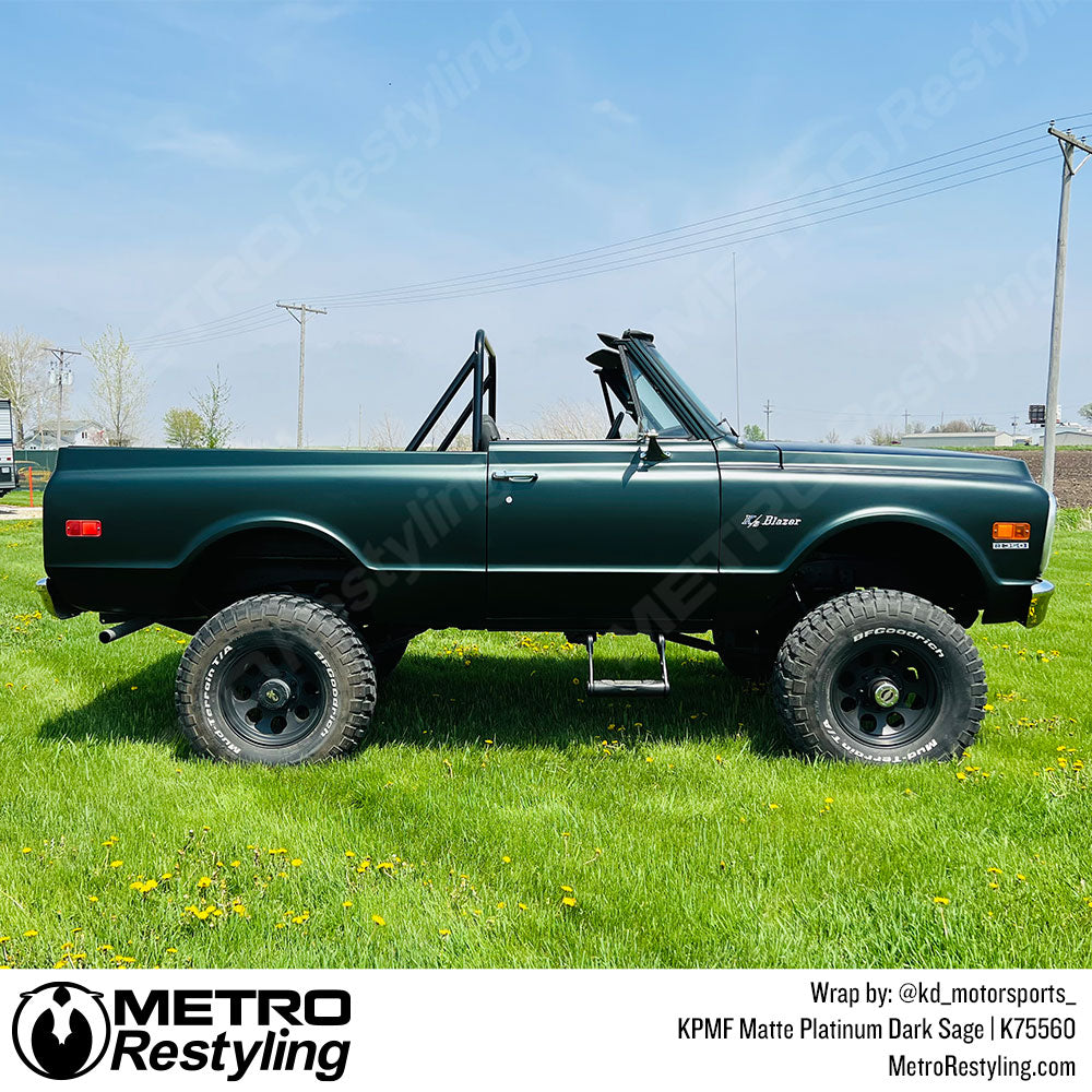 KPMF K75500 Matte Platinum Dark Sage Vinyl Wrap | K75560