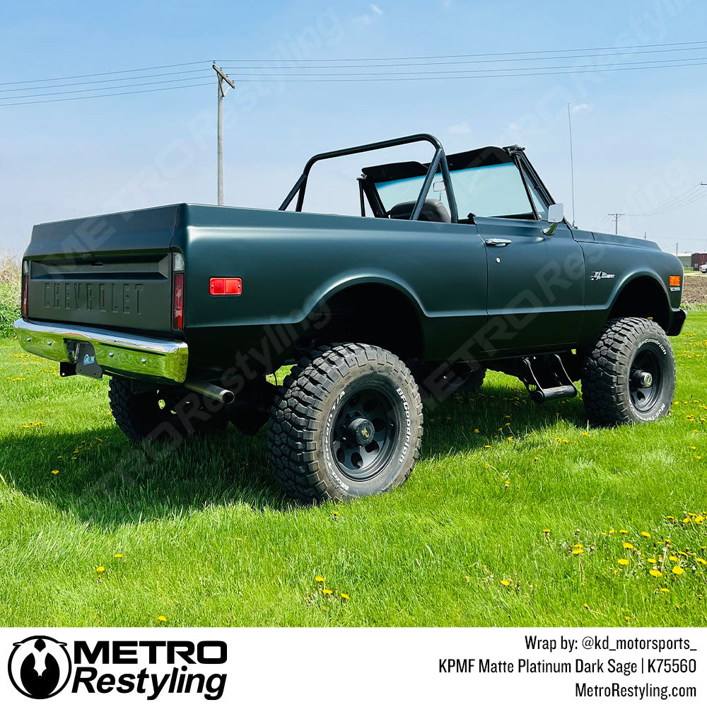 KPMF K75500 Matte Platinum Dark Sage Vinyl Wrap | K75560