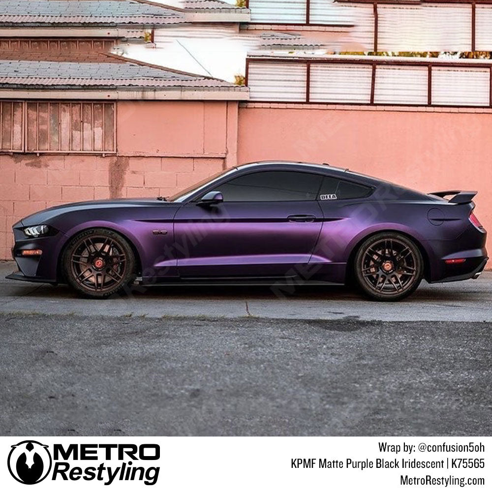 Matte Purple Black Iridescent Wrap