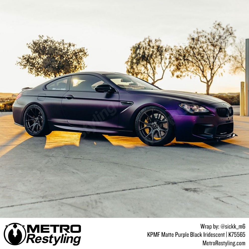 Matte Purple Black Iridescent Vinyl Wrap