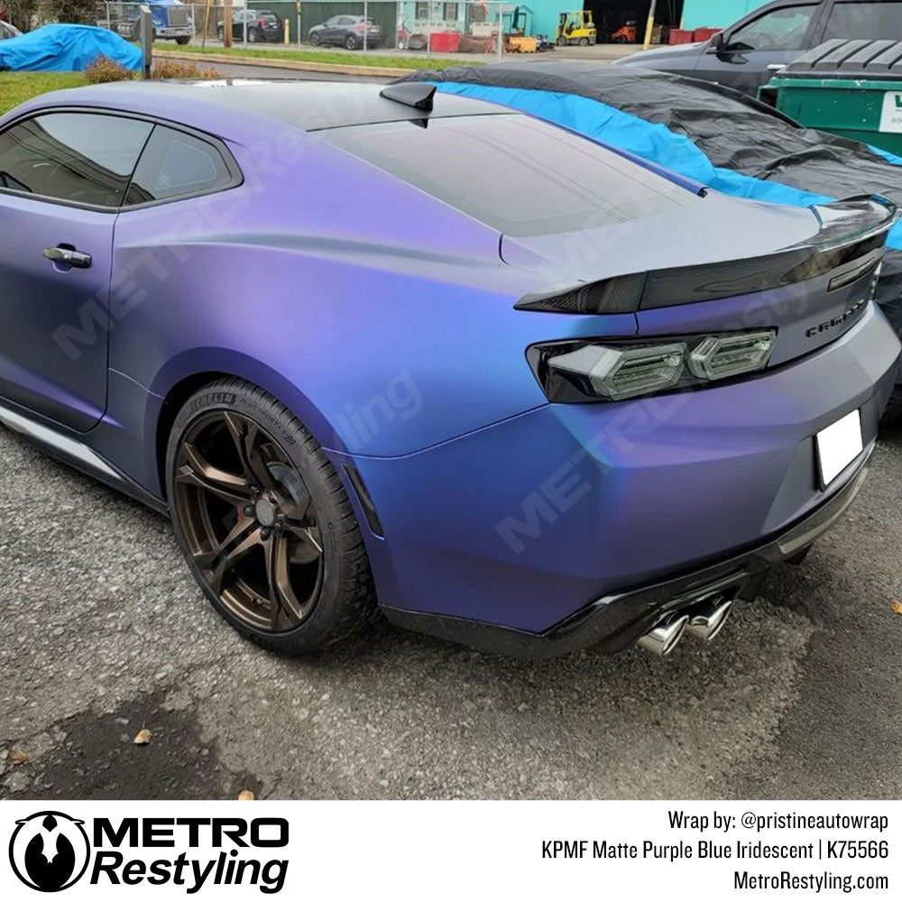 Matte Purple Blue Iridescent Chevy Wrap