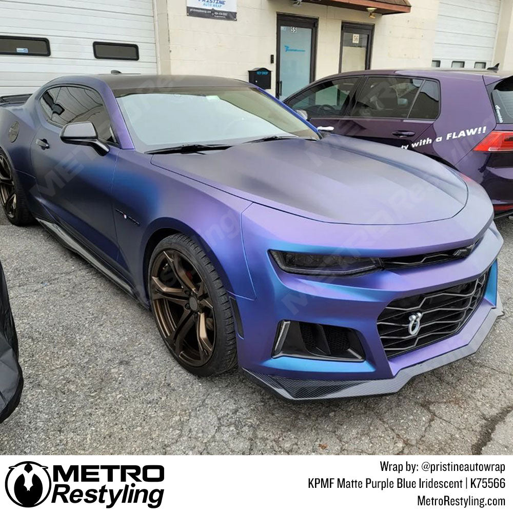 Matte Purple Blue Iridescent Vinyl Wrap