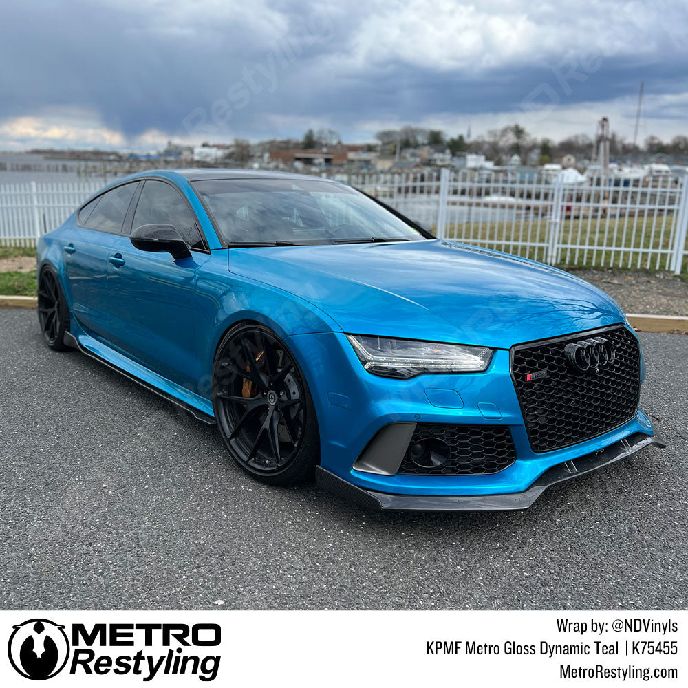 Audi Gloss Teal Wrap