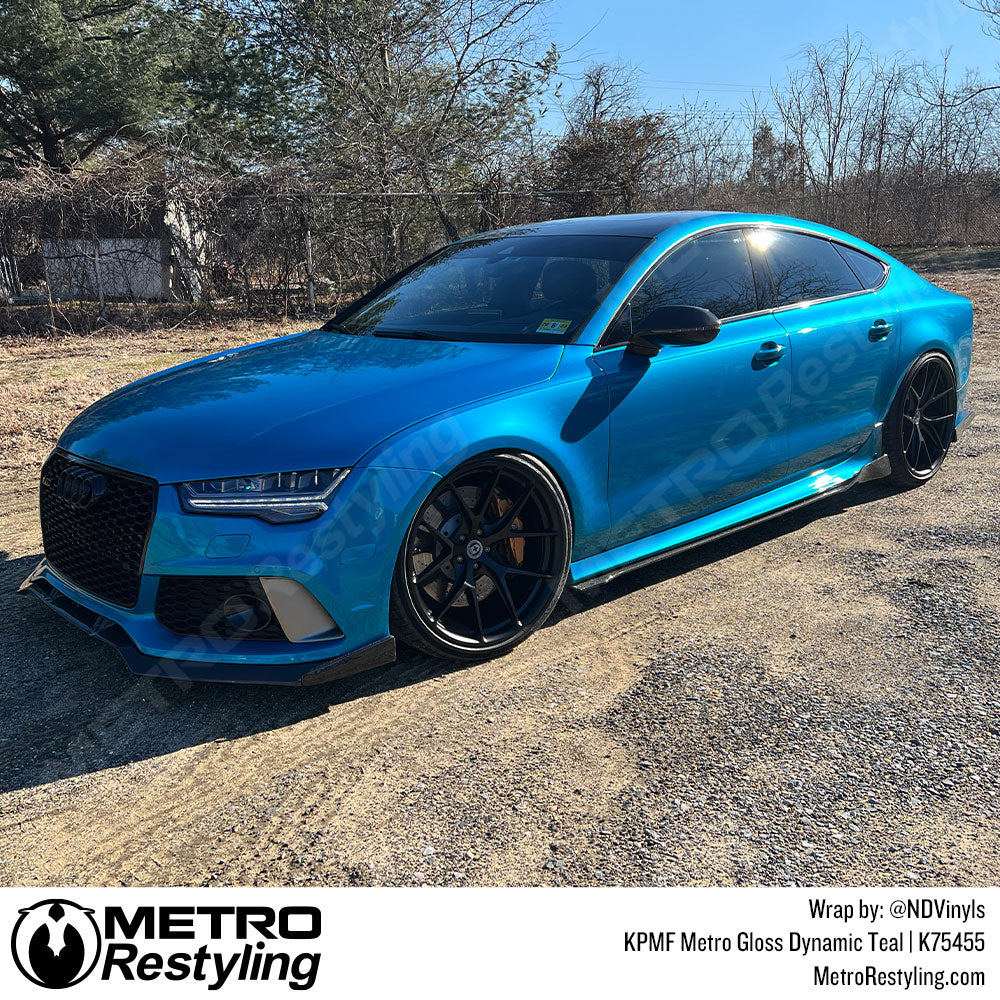 Dynamic Teal Wrapped