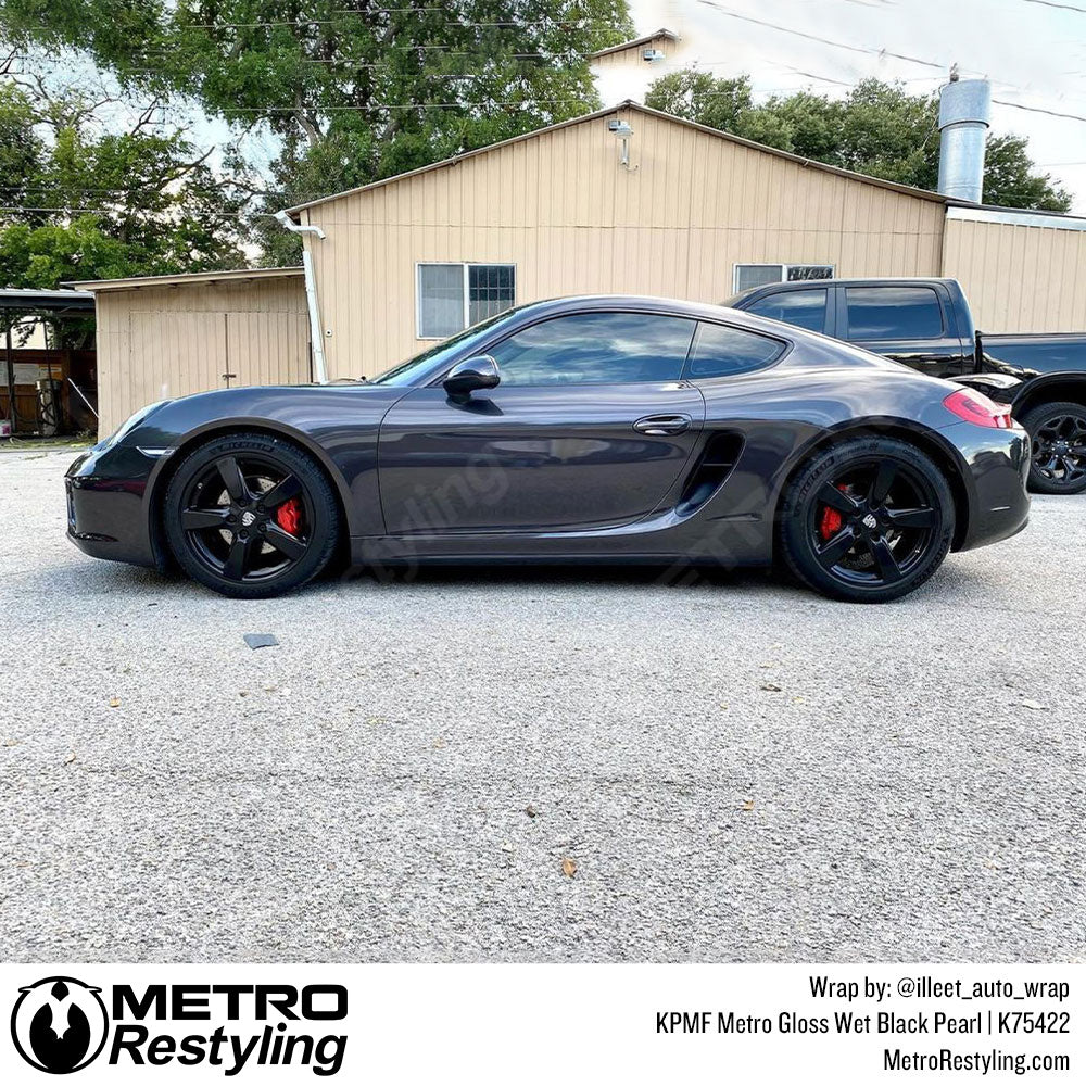 Metro Gloss Wet Black Pearl Car Wrap