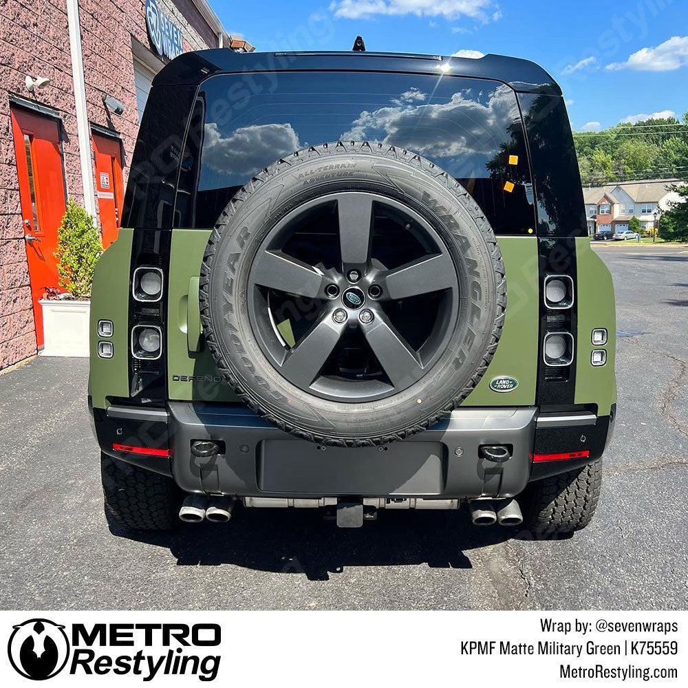 Land Rover Matte Green Wrapped