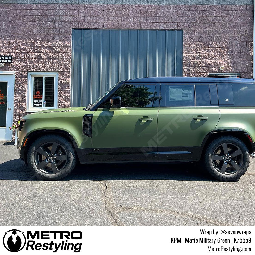 Land Rover Green Vinyl Wrap