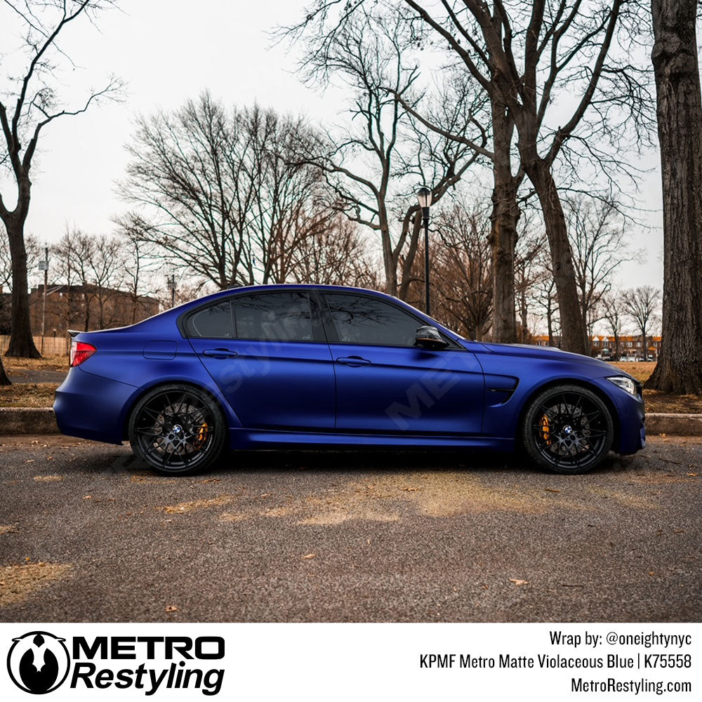 Metro Matte Violaceous Blue BMW Wrap