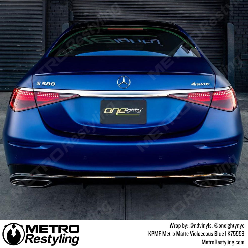 Metro Matte Violaceous Blue Mercedes Wrap