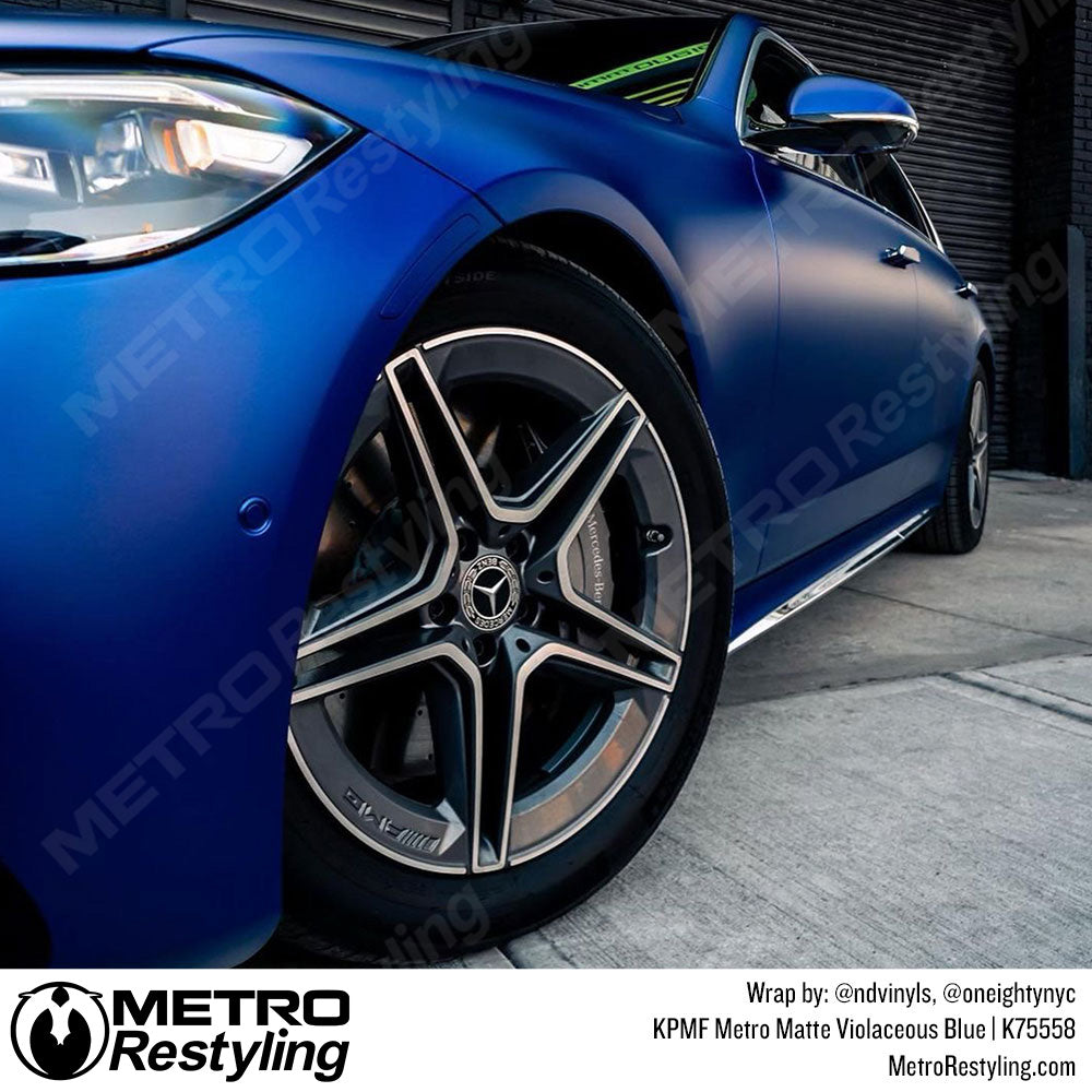 Metro Matte Violaceous Blue Mercedes Wrap