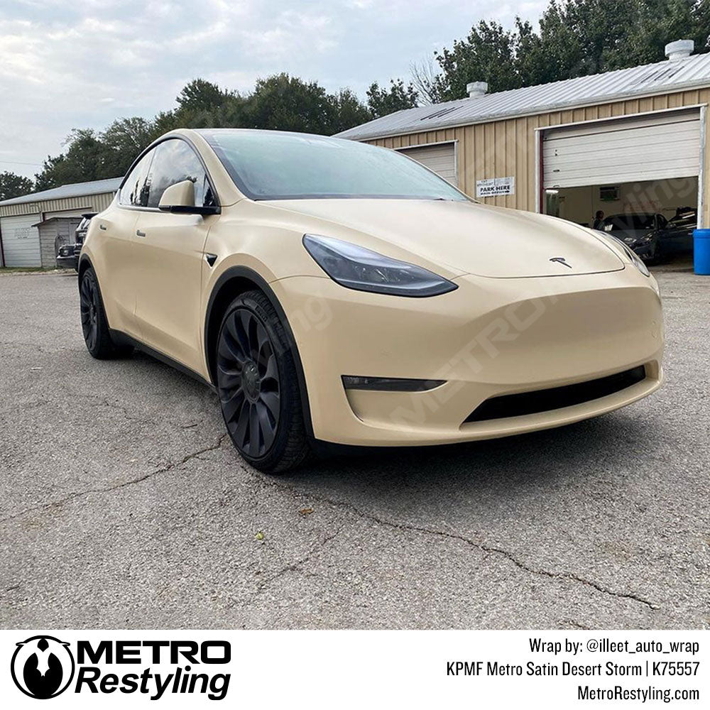 Tesla Desert Storm KPMF Wrap