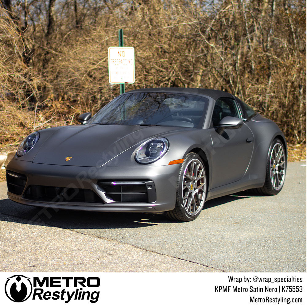 Metro Satin Nero Vinyl Wrap