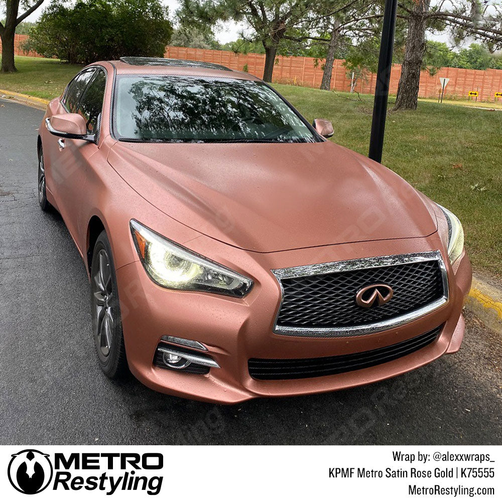 Metro Satin Rose Gold Lexus Wrap