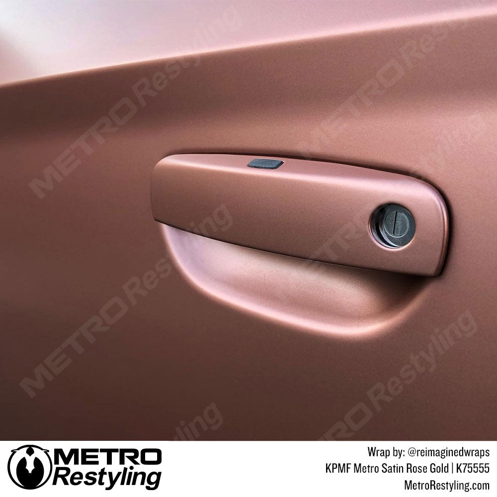 Metro Satin Rose Gold Car Wrap