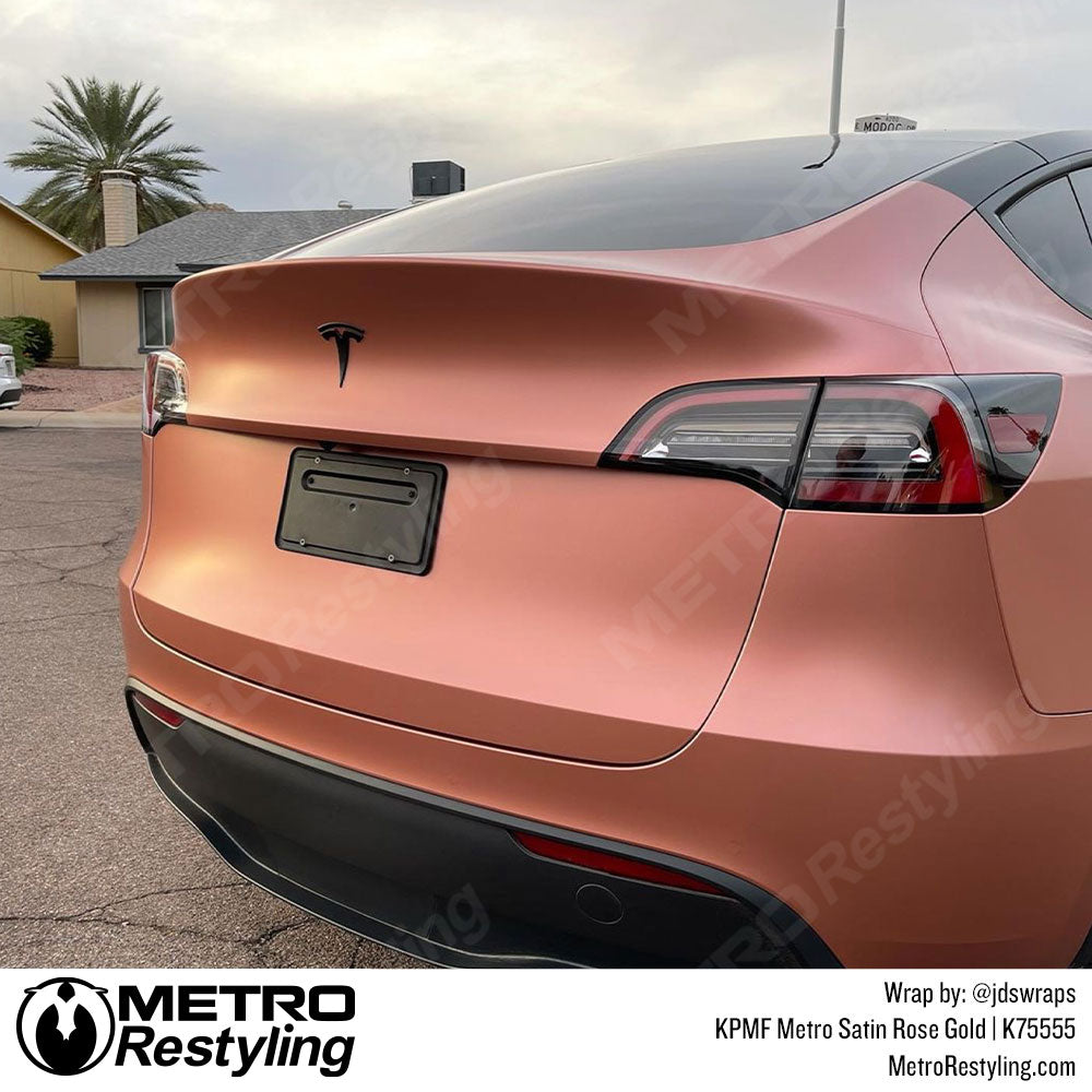 Metro Satin Rose Gold Tesla Wrap