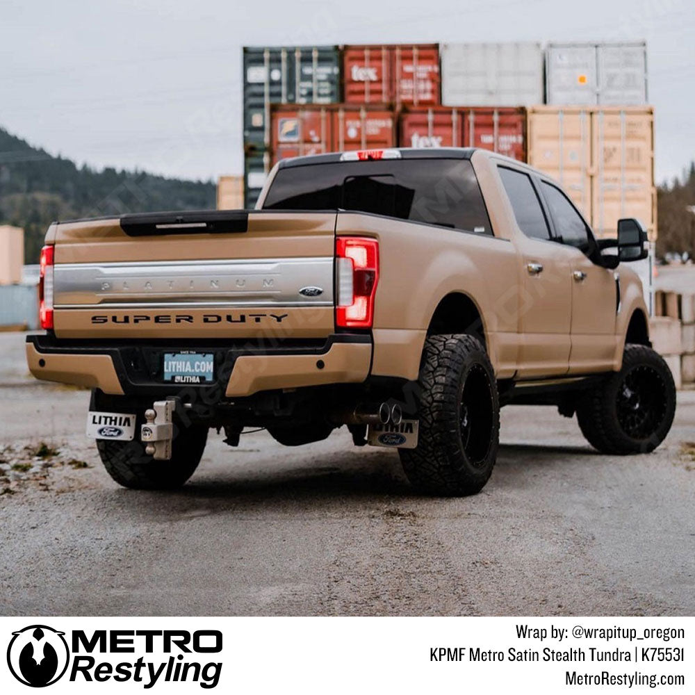 Satin Stealth Tundra Truck Wrap