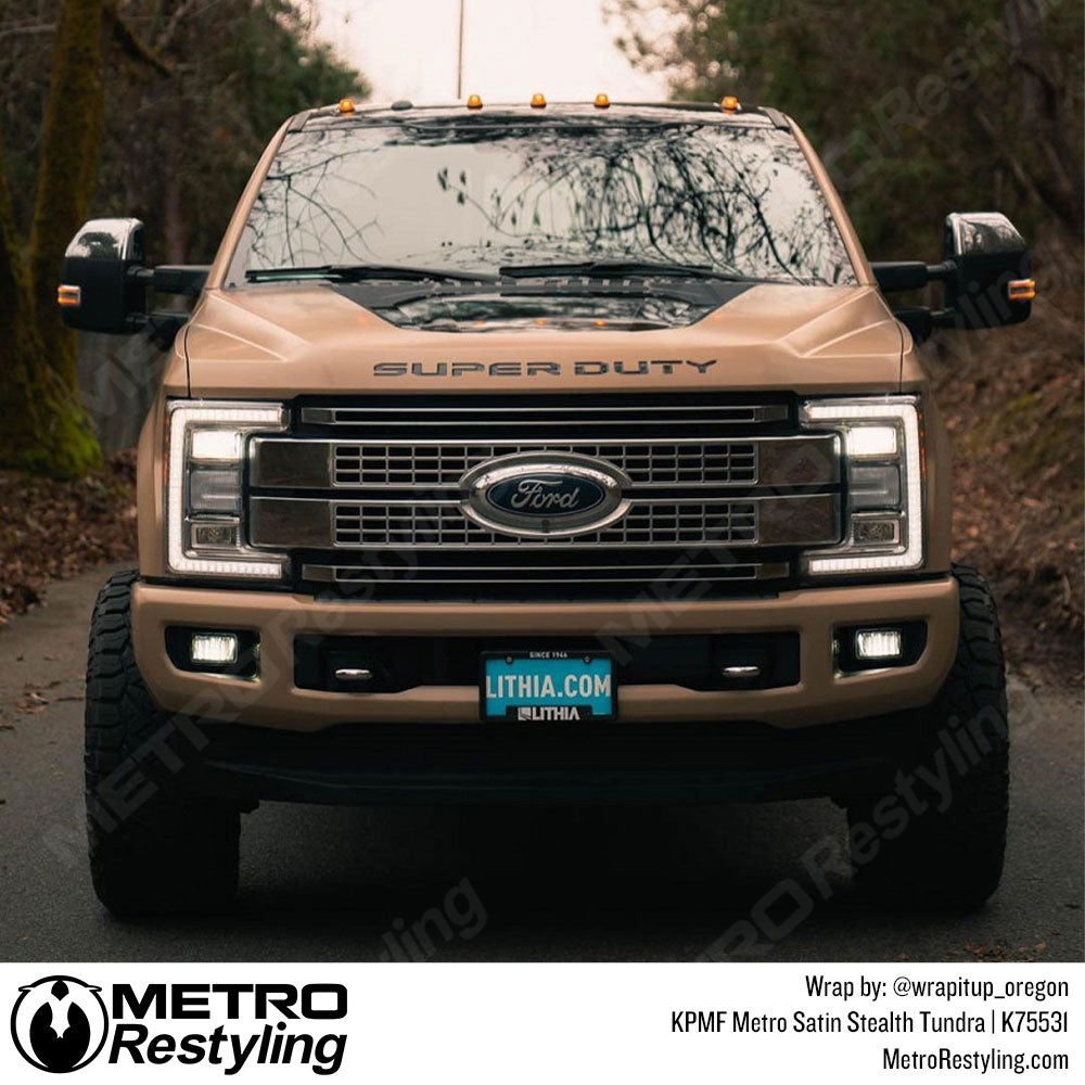 Satin Stealth Tundra Ford Wrap