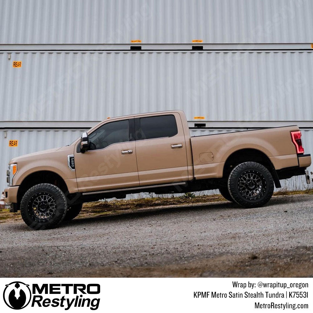 Satin Stealth Tundra Truck Wrap