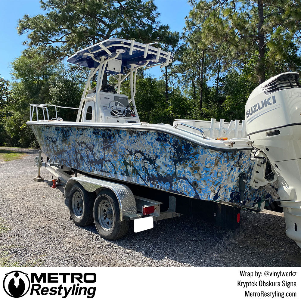 Kryptek Camo Boat Wraps