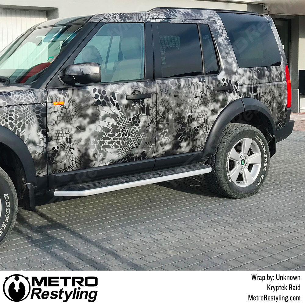 Kryptek Black Camo SUV wrap