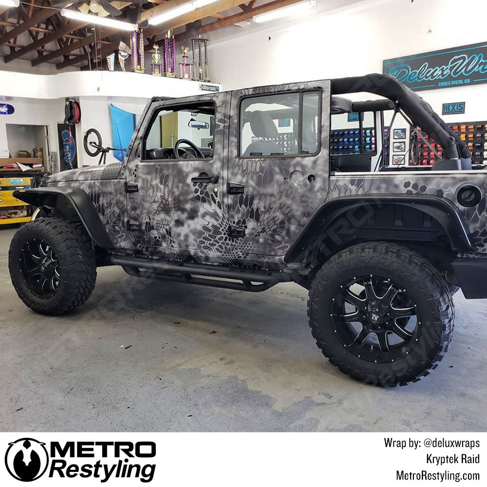 Kryptek Black Jeep Wrap