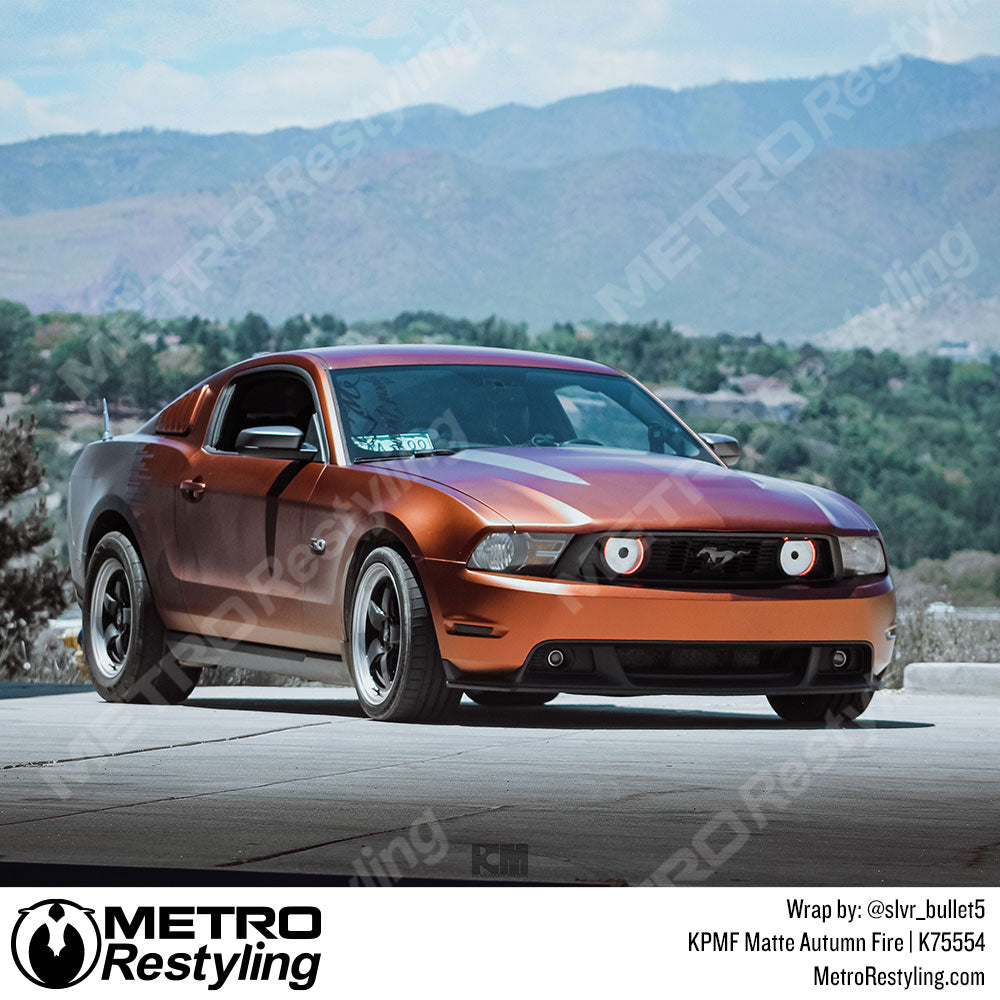 Matte Bronze Mustang Vinyl Wrap