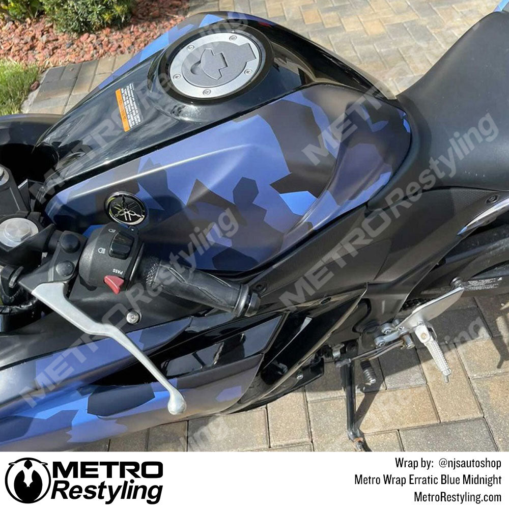 Metro Wrap Erratic Blue Midnight Camo