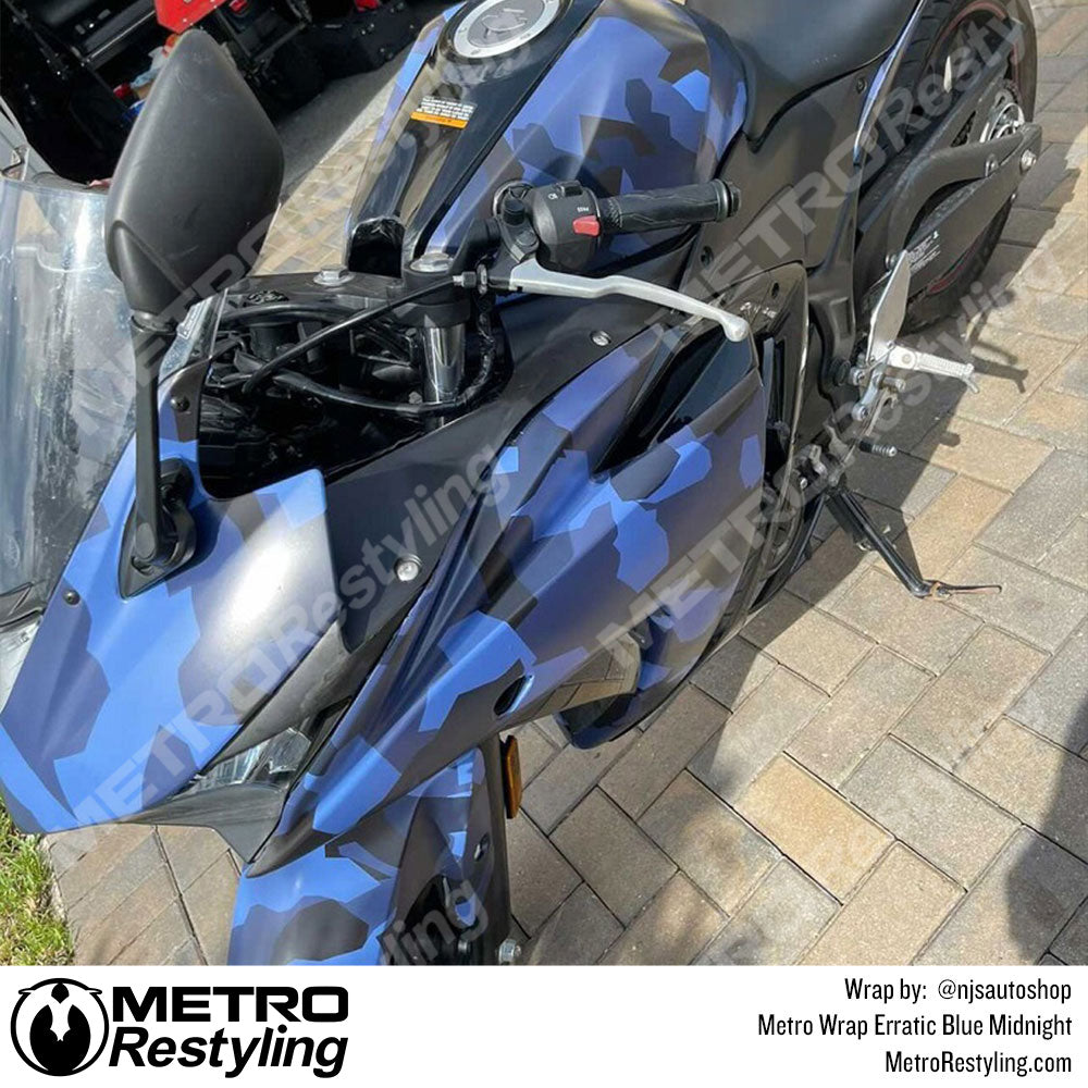 Metro Wrap Erratic Blue Midnight Camo