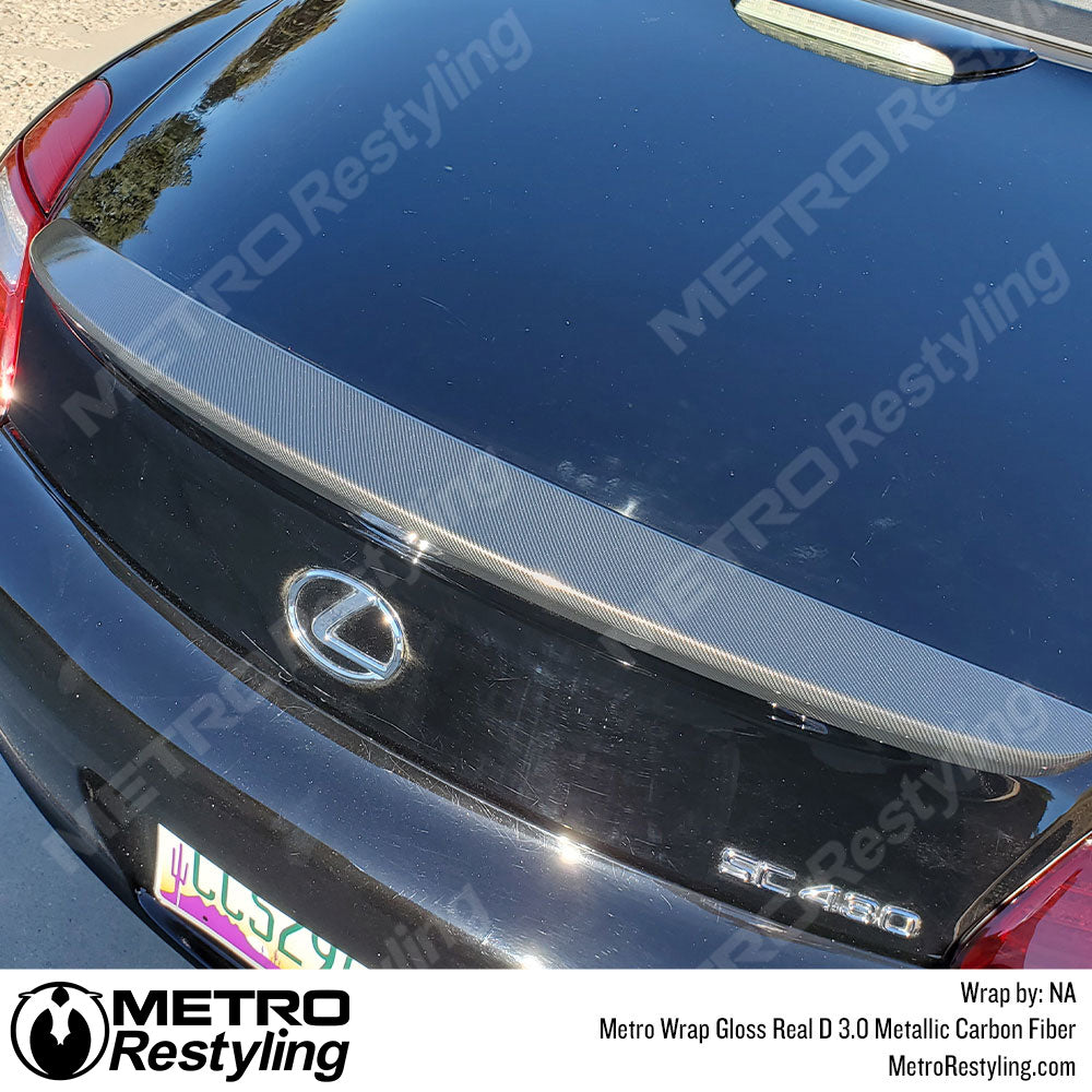 Metro Wrap Real D 3.0 Metallic Carbon Fiber lexus wrap