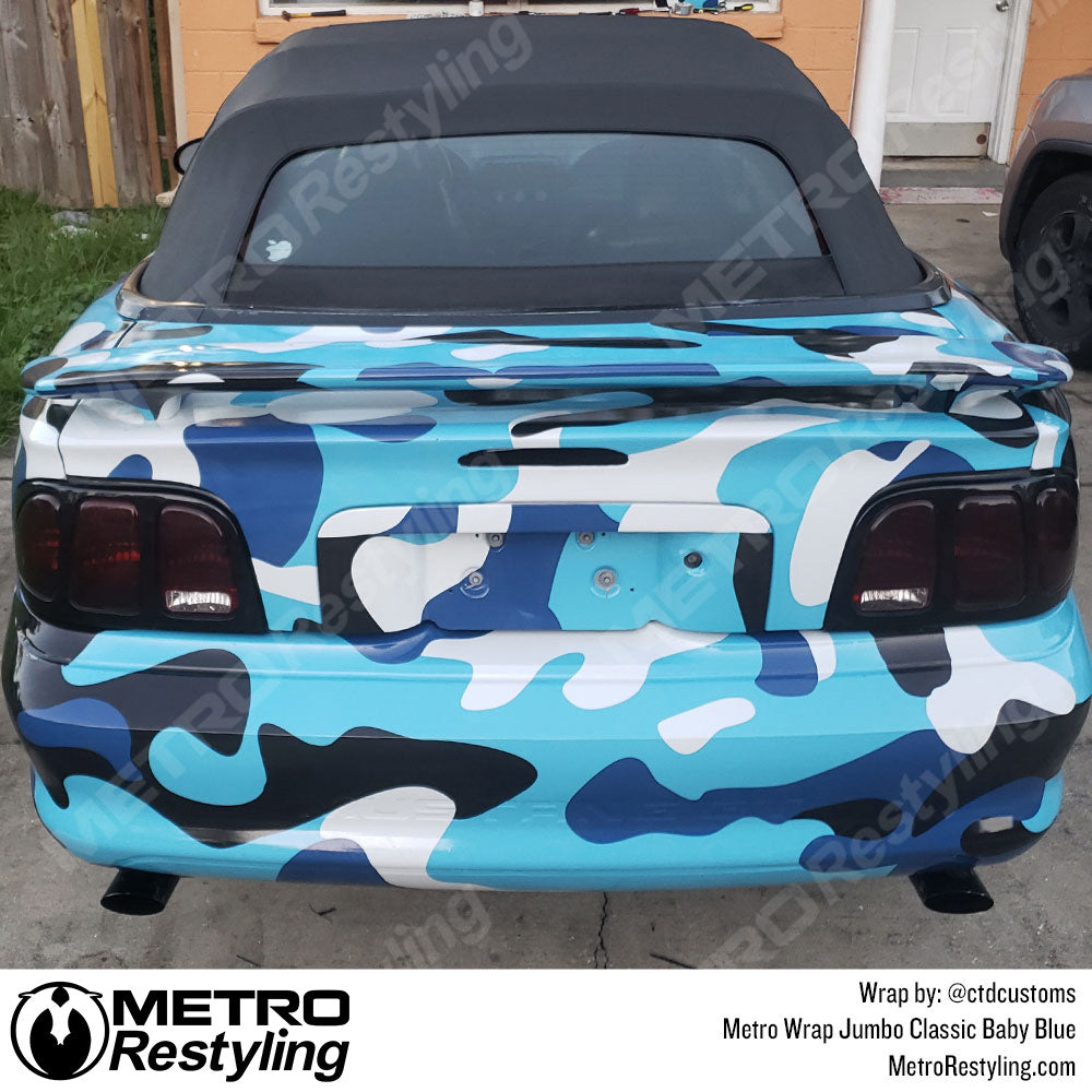 Metro Wrap Jumbo Classic Baby Blue car wrap