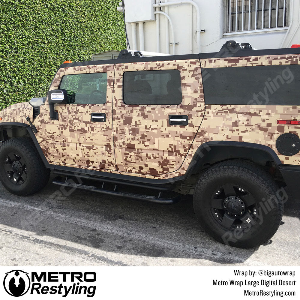 Hummer Desert Camo Vinyl Wrap