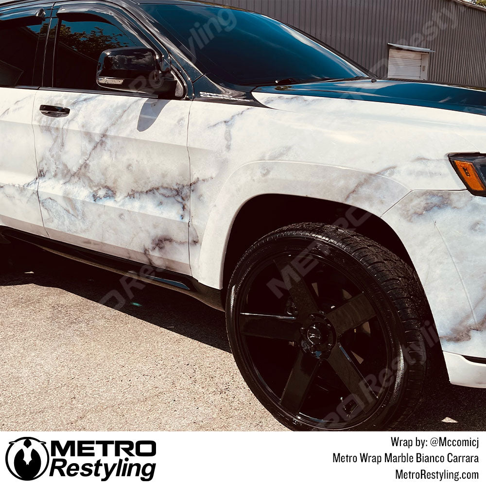 Bianco Carrara Jeep Wrap