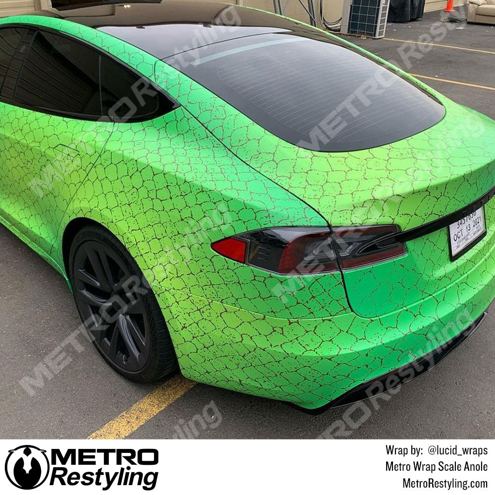 Metro Wrap Scale Anole Camo tesla wrap