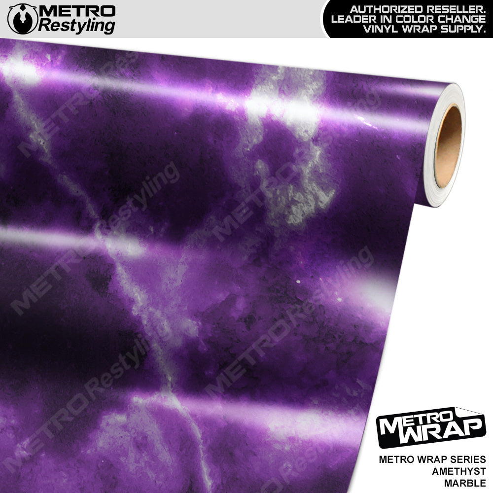 Metro Wrap Amethyst Marble Vinyl Film