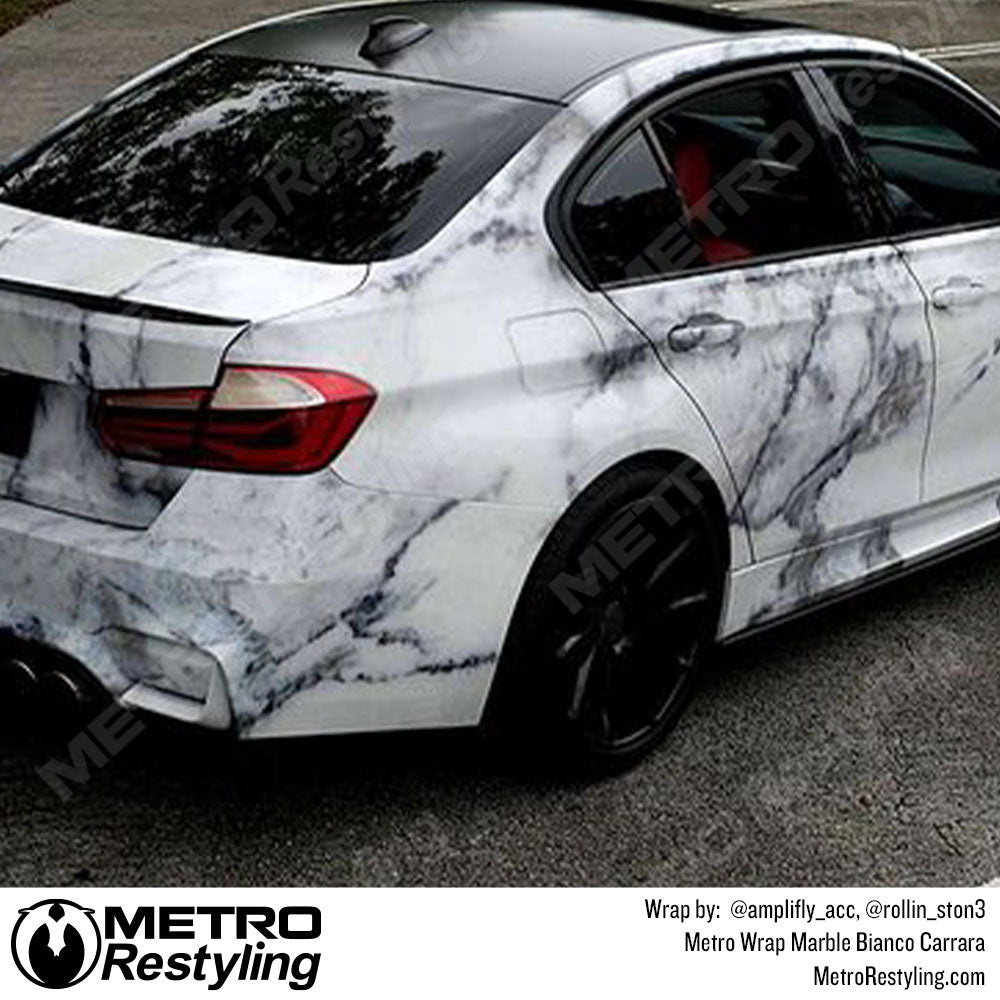 Bianco Carrara BMW Wrap