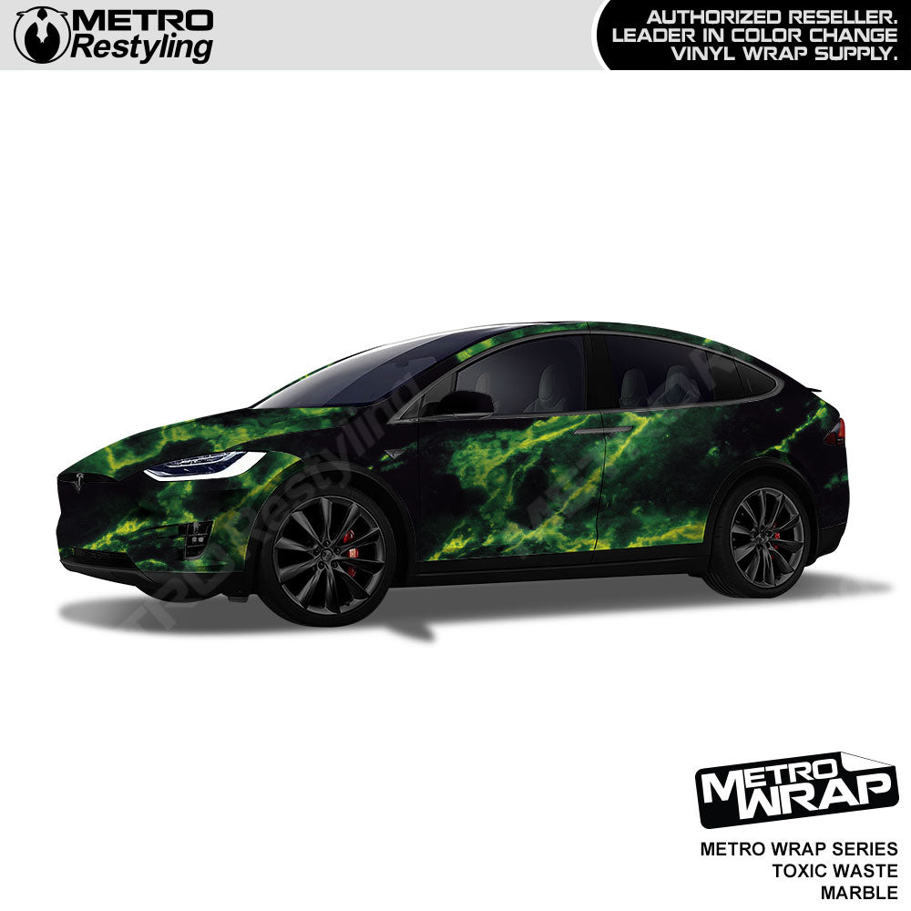 Metro Wrap Toxic Waste Marble Vinyl Film