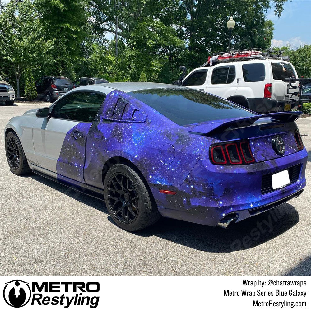 Metro Wrap Blue Galaxy Vinyl Film
