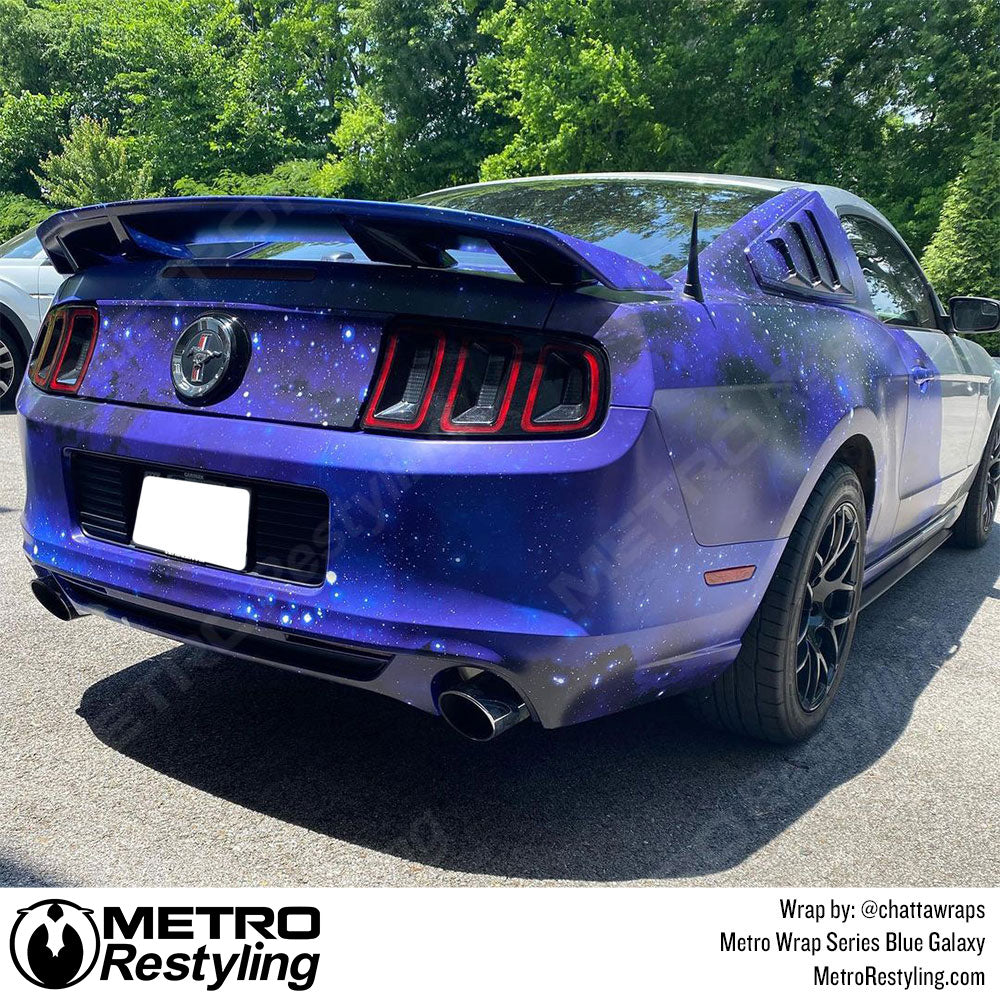 Metro Wrap Blue Galaxy Vinyl Film