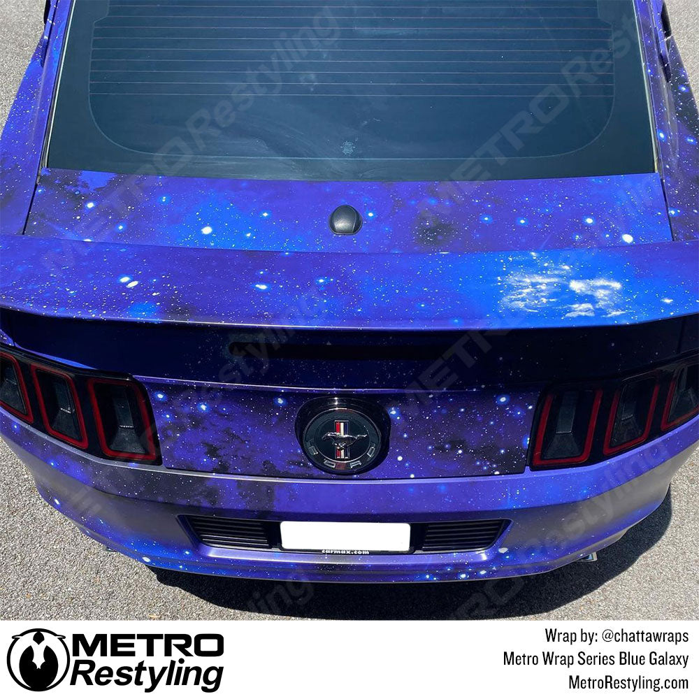 Metro Wrap Blue Galaxy Vinyl Film