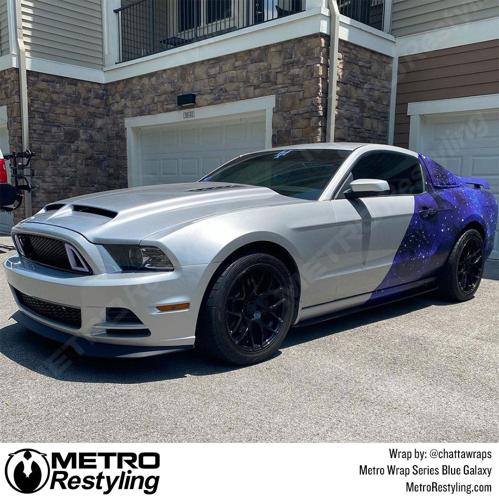 Metro Wrap Blue Galaxy Vinyl Film