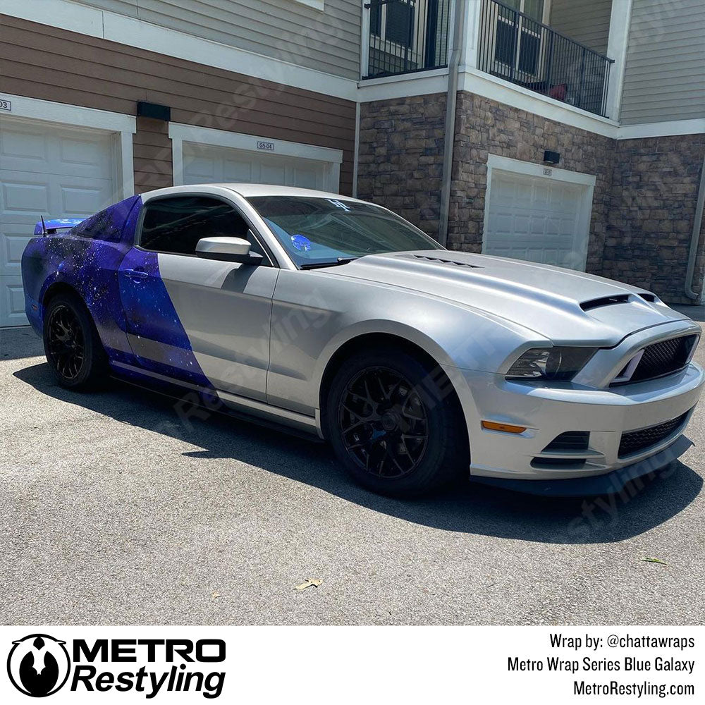 Metro Wrap Blue Galaxy Vinyl Film