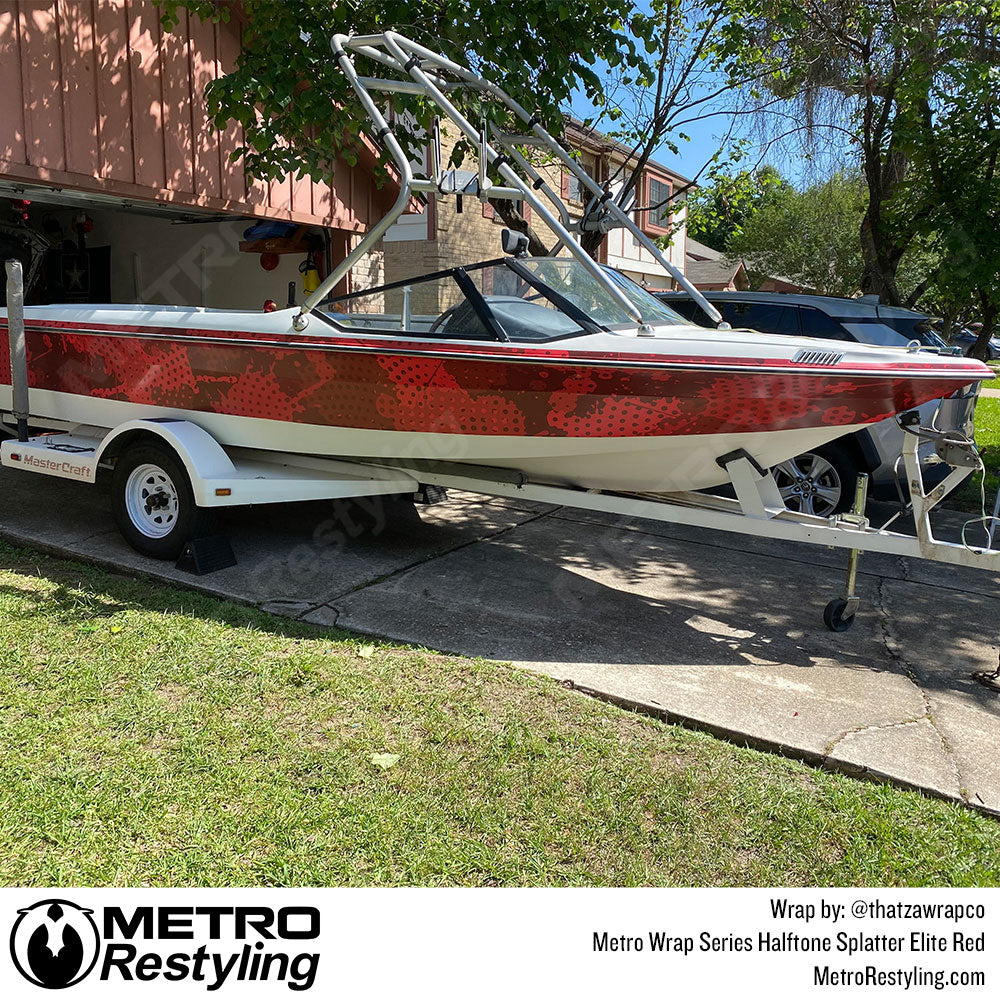 Metro Wrap Halftone Splatter Elite Red