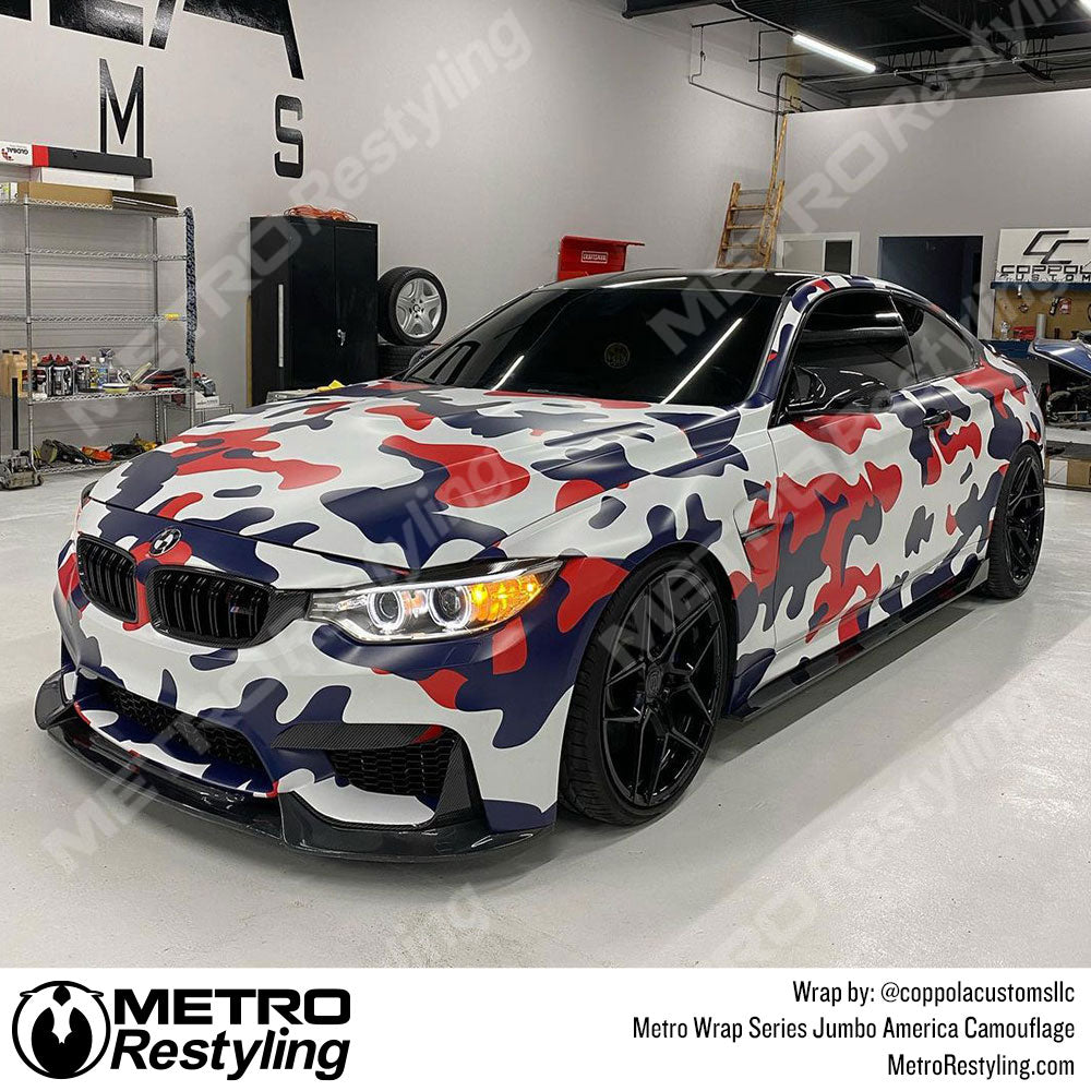 america bmw camo wrap