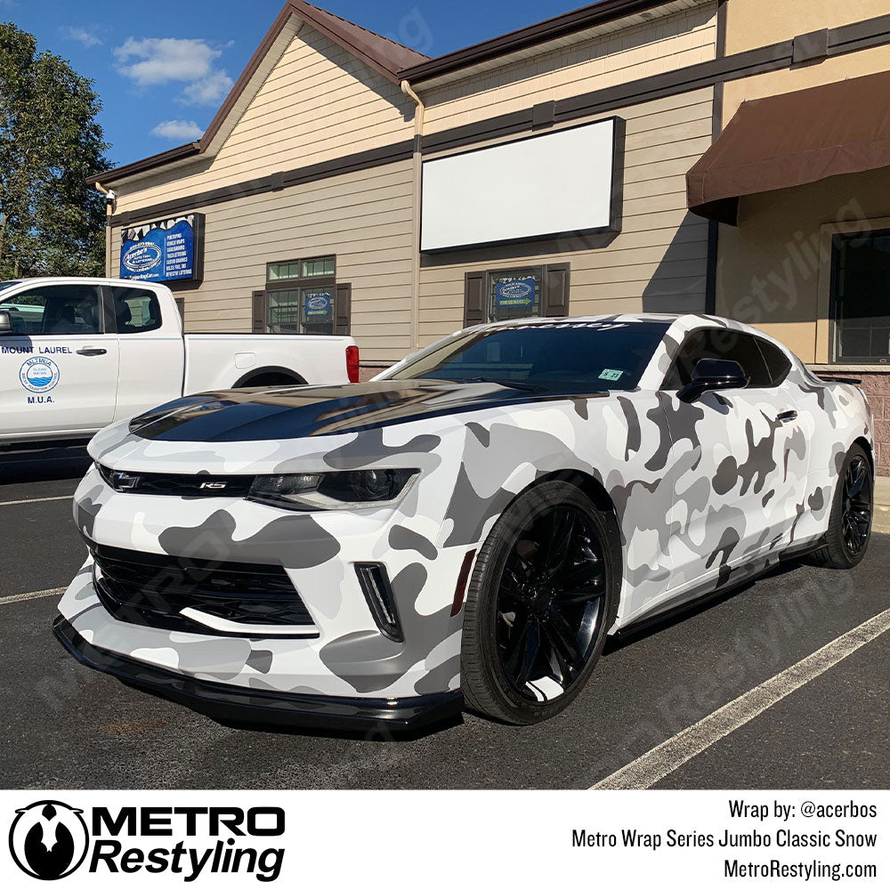 Metro Wrap Jumbo Classic Snow Camouflage