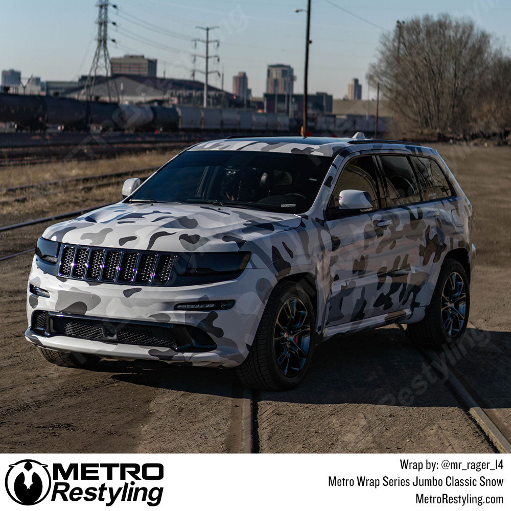 Metro Wrap Jumbo Classic Snow Camouflage