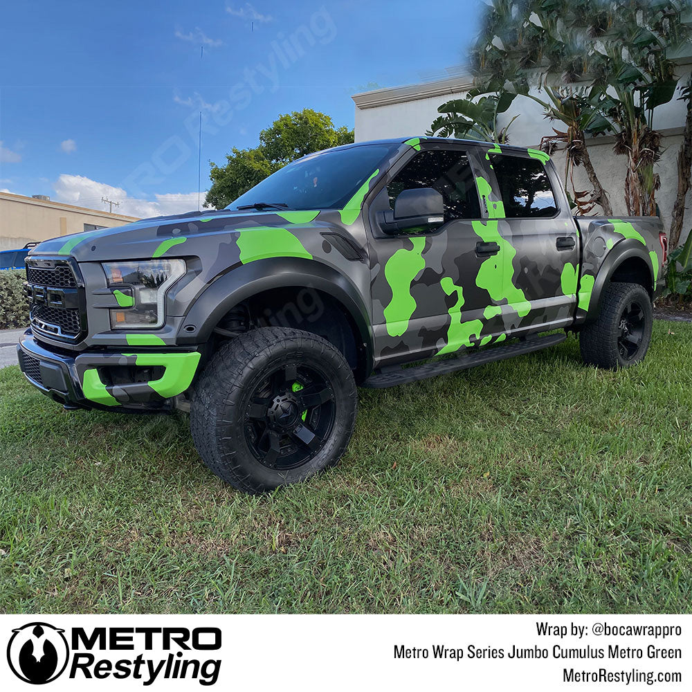 Jumbo Cumulus Metro Green Ford wrap